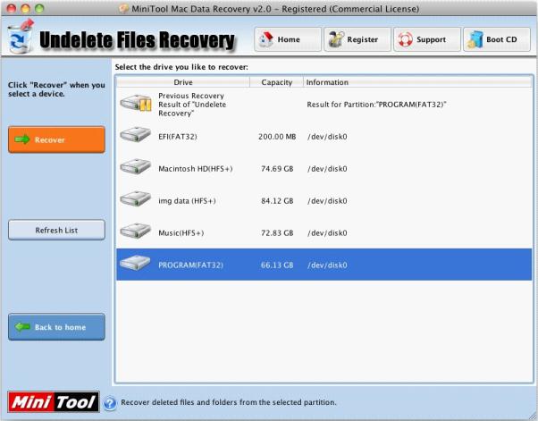 minitool data recovery find file after scan