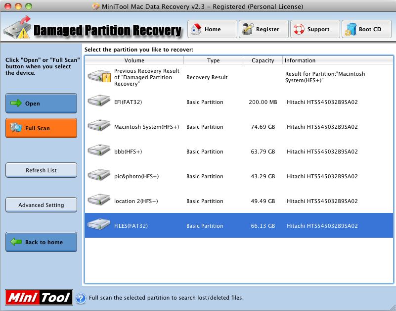 damaged partition recovery